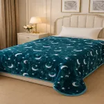 پتو مسافرتی یک نفره ماه و ستاره نوار دوز
