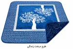 پتو دونفره دورو ابریشم گل برجسته - تصویر 8