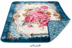 پتو دونفره دورو ابریشم گل برجسته - تصویر 3