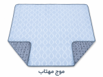 پتو دو نفره دورو دو طرح برجسته تک رنگ ترولاو - تصویر 4