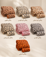 ست حوله تن پوش سه تکه طرح پوست پلنگی - تصویر 2